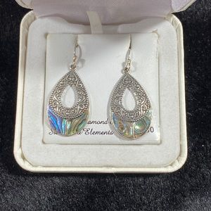 Genuine diamond and Swarovski earrings